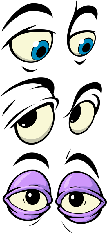 Яндекс - Фотки - Cartoon Black Eye Png (382x800), Png Download
