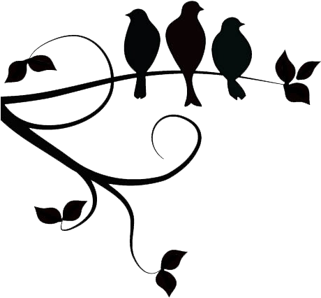 Siluetas Pajaros Png - Three Little Birds (550x521), Png Download