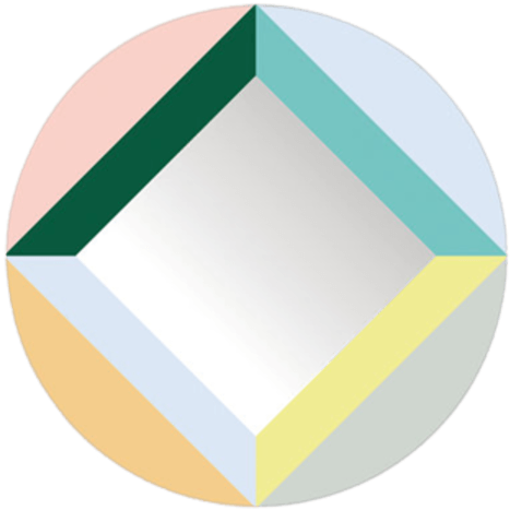 Round Square Mirror By Domestic - Circle (600x600), Png Download