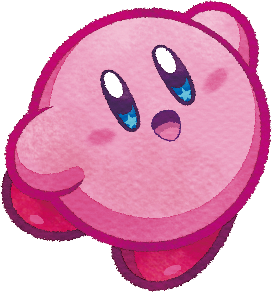 Kirby Hi 2d Star Eyes (1361x1236), Png Download