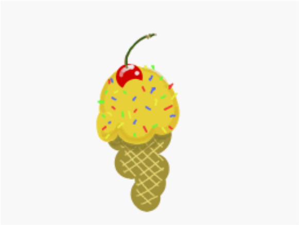 Cream Cone With A Cherry Clipart - Illustration (900x675), Png Download