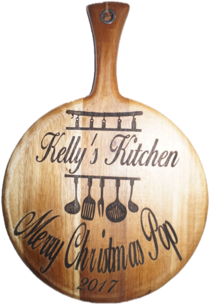 Chopping Boards - Round/square - Paddle (348x479), Png Download