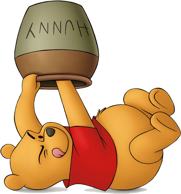Winnie The Pooh Honey Pot - Winnie The Pooh's Hunny Pot (600x651), Png Download