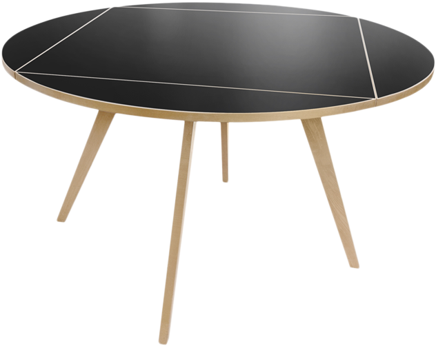 Quadratrundtisch - Table Basse Noire Ronde (800x600), Png Download