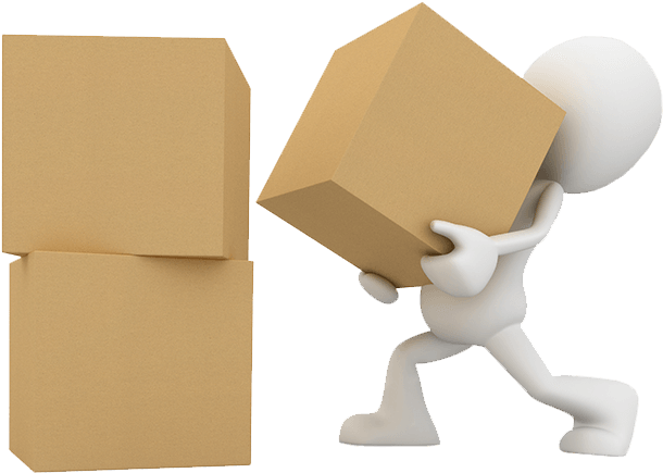 Home Mover Kit - Cardboard Boxes Cartoon (651x469), Png Download