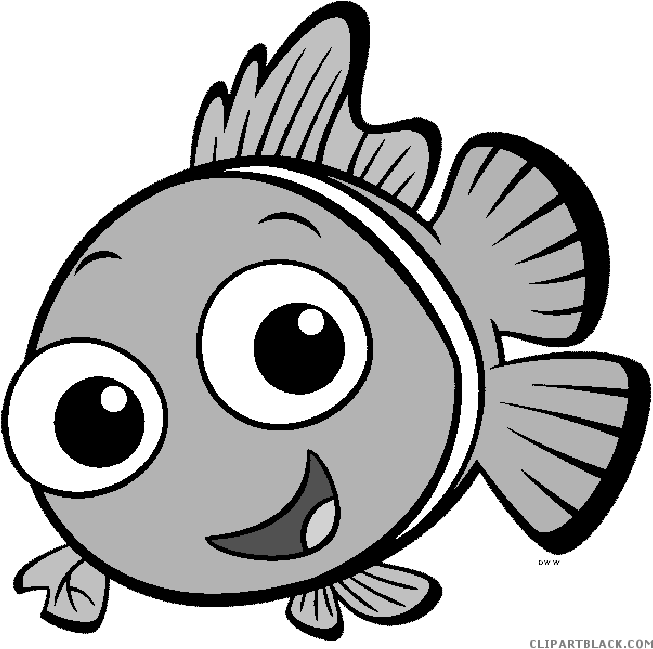 Cute Fish Clipart - Dory And Nemo Drawings (666x674), Png Download