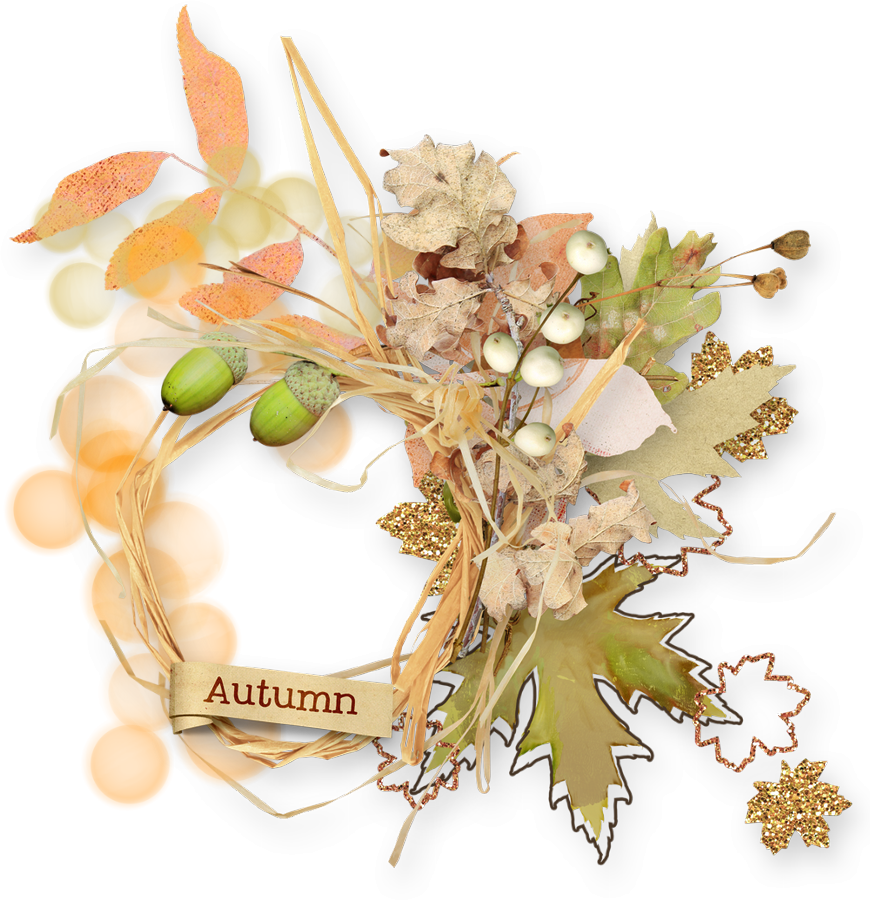 Autumn Frame Png, Fall Cluster - - Illustration (870x900), Png Download