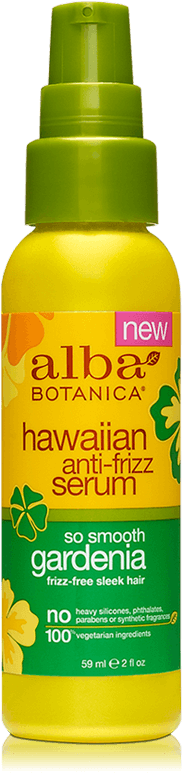 2 Fl Oz - Alba Botanica Hawaiian Gardenia Anti-frizz Serum, 2 (600x1200), Png Download