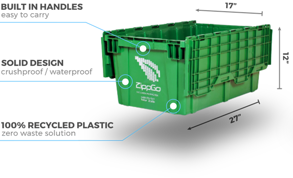 Beats Cardboard Boxes - Big Plastic Moving Boxes (600x365), Png Download