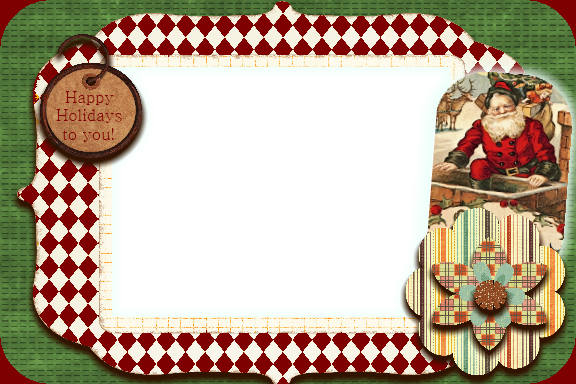 Picture - Christmas Photo Card Png (576x384), Png Download