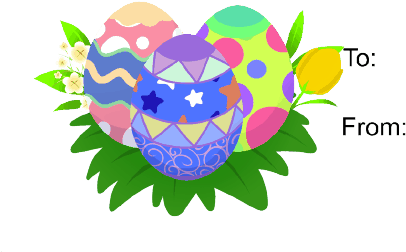 Easter Eggs Gift Tag - Crowne Plaza Little Rock (501x286), Png Download