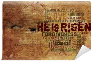 "he Is Risen"easter Background Wall Mural • Pixers® - Encountering Jesus Today: Revolution And Resurrection (400x400), Png Download