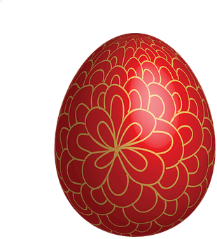 Red Easter Eggs Transparent Background (400x400), Png Download