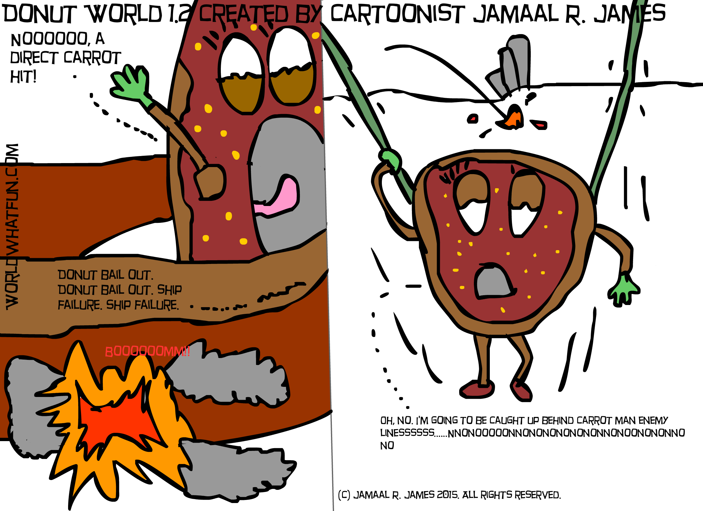 Donut World - Comics (2292x1667), Png Download