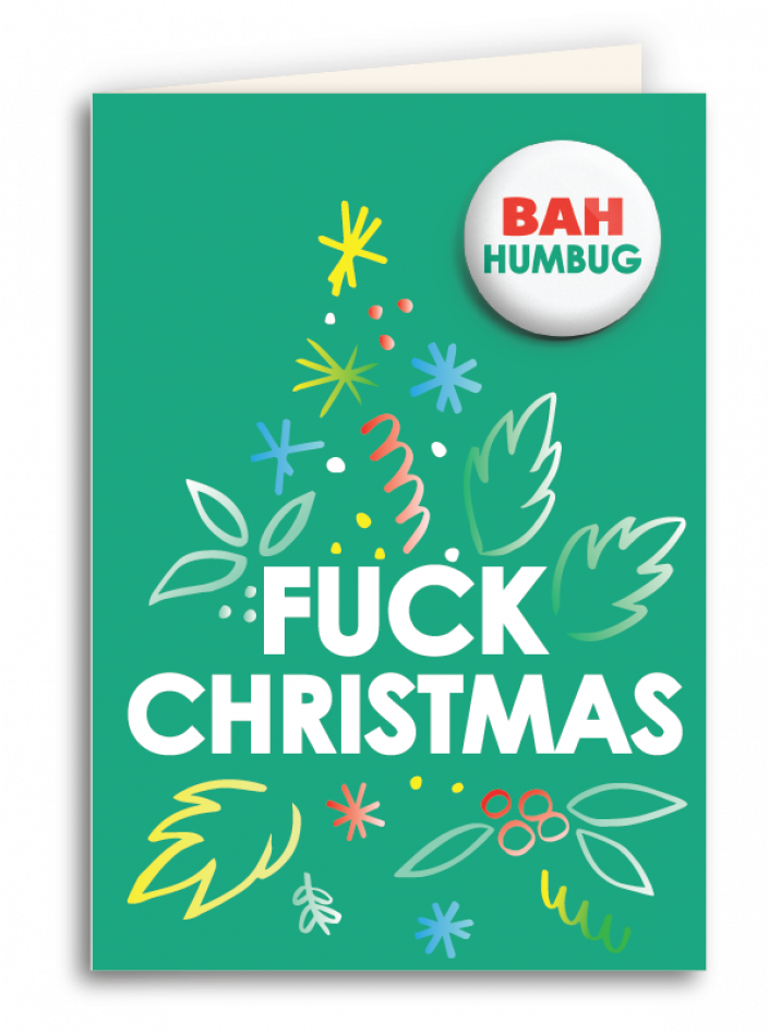 "fuck Christmas" Anti-christmas Card - Urban Attitude (946x946), Png Download