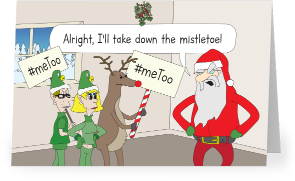 “elven Allegations” Christmas Card - Christmas Card #metoo (600x400), Png Download