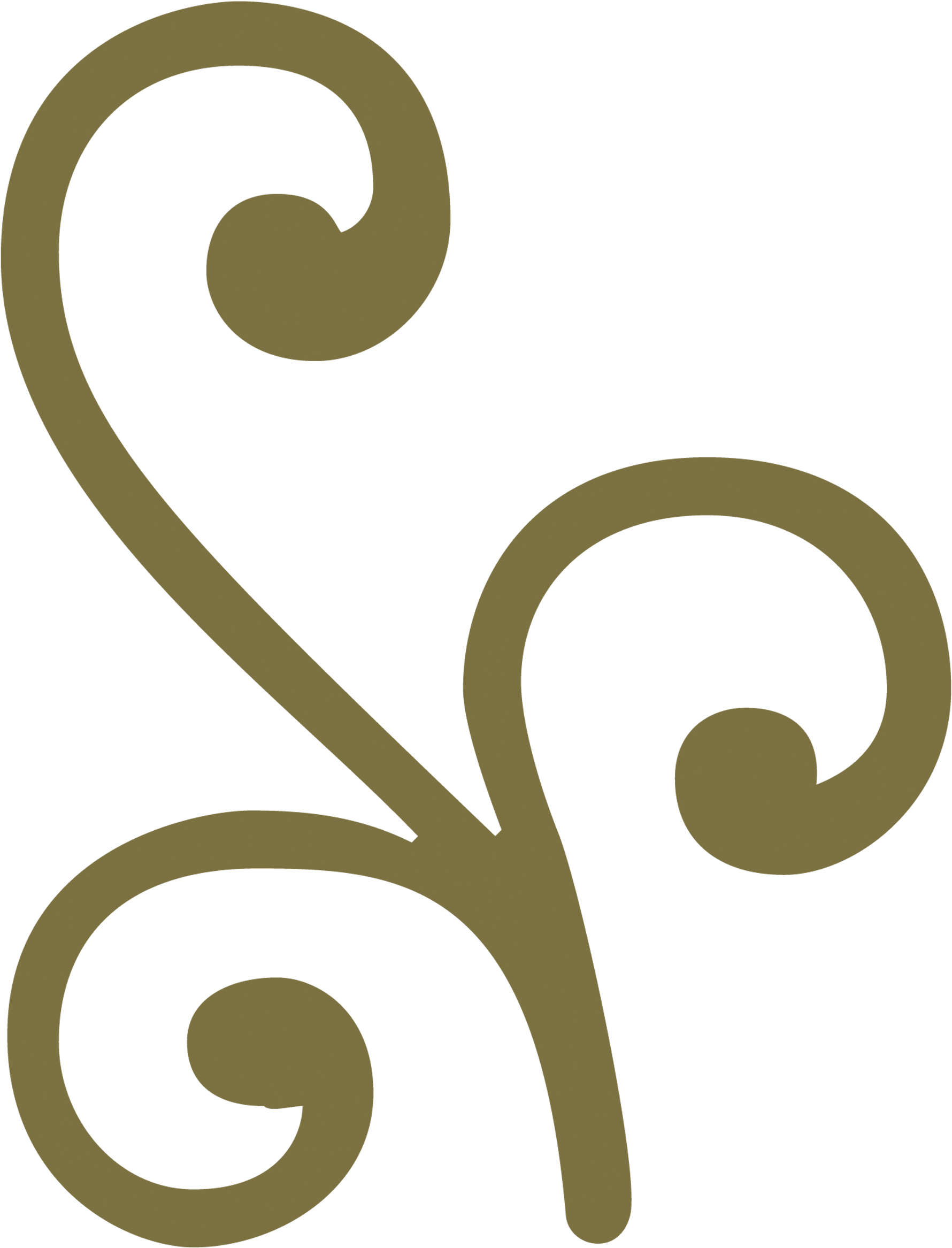 Fall Brown Garland - Calligraphy (1800x2360), Png Download