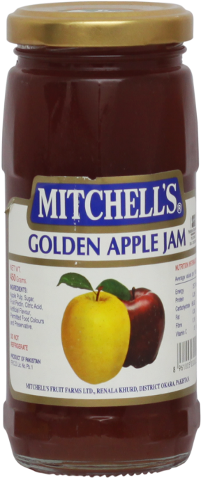 Mitchell's Jam Golden Apple 450g - Mitchell's Golden Apple Jam (550x684), Png Download