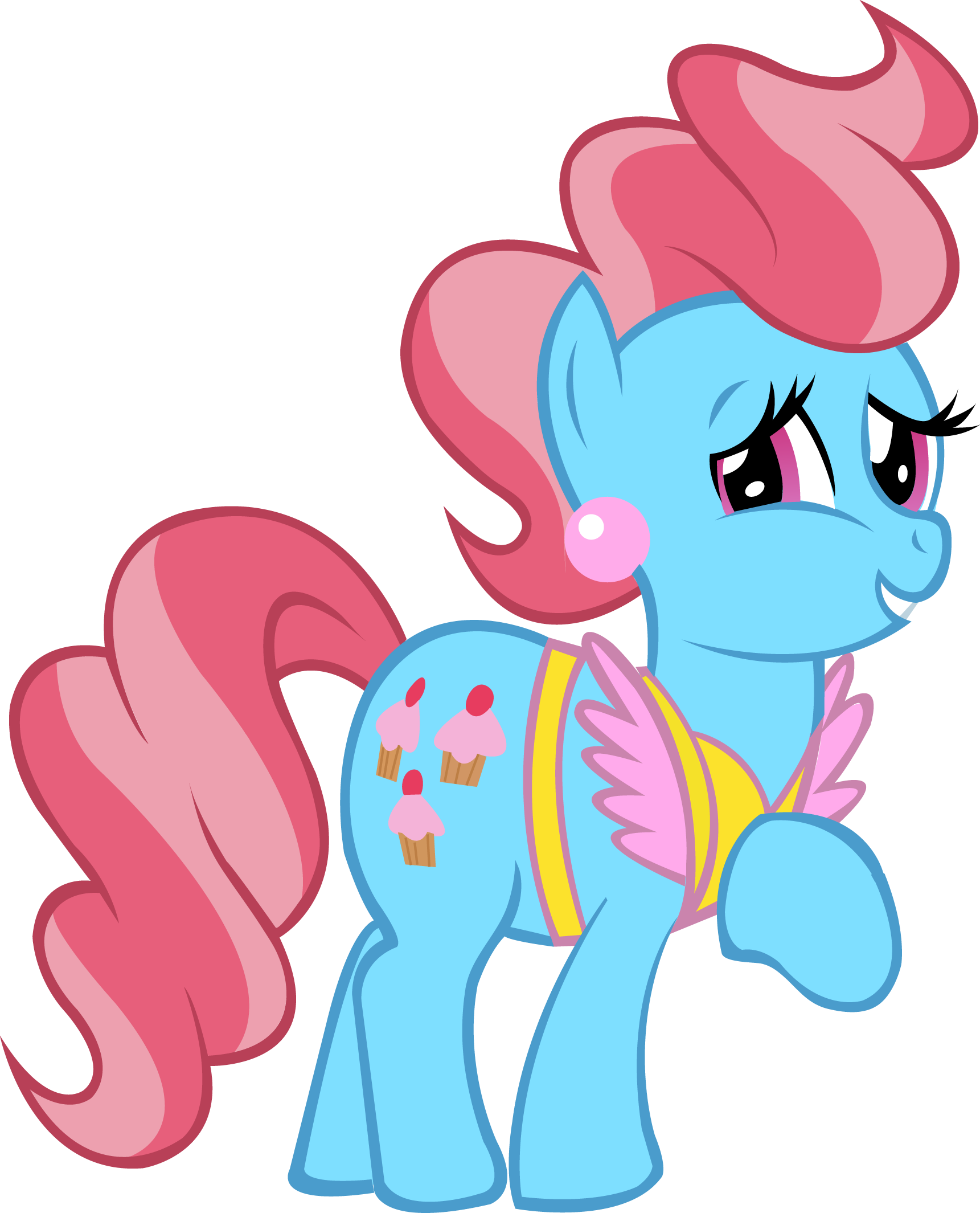 Cup Cake Vector - My Little Pony Mrs Cupcake (1721x2129), Png Download