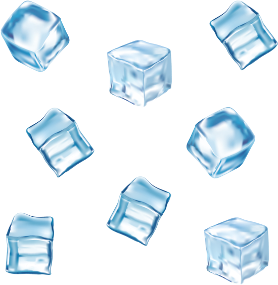 Realista Cubo De Hielo - Water (640x640), Png Download