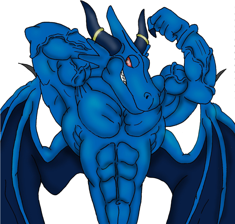 Blue Dragon Flex Digital By Ani1996-d4xxm7d - Blue Dragon (900x883), Png Download