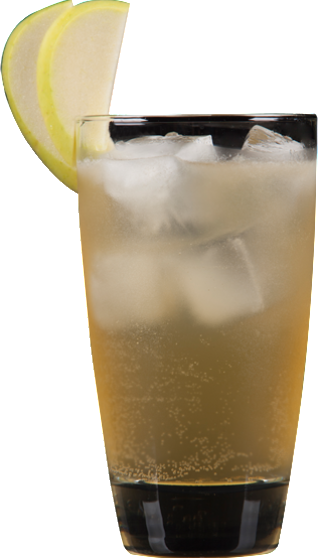 Combine Rum, Ginger Liqueur, Lemon Agave Sour Over - Vodka And Tonic (318x558), Png Download