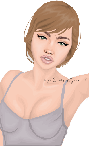 Art, Blonde, And Blonde Girl Image - Graphics Stardoll Png (312x527), Png Download