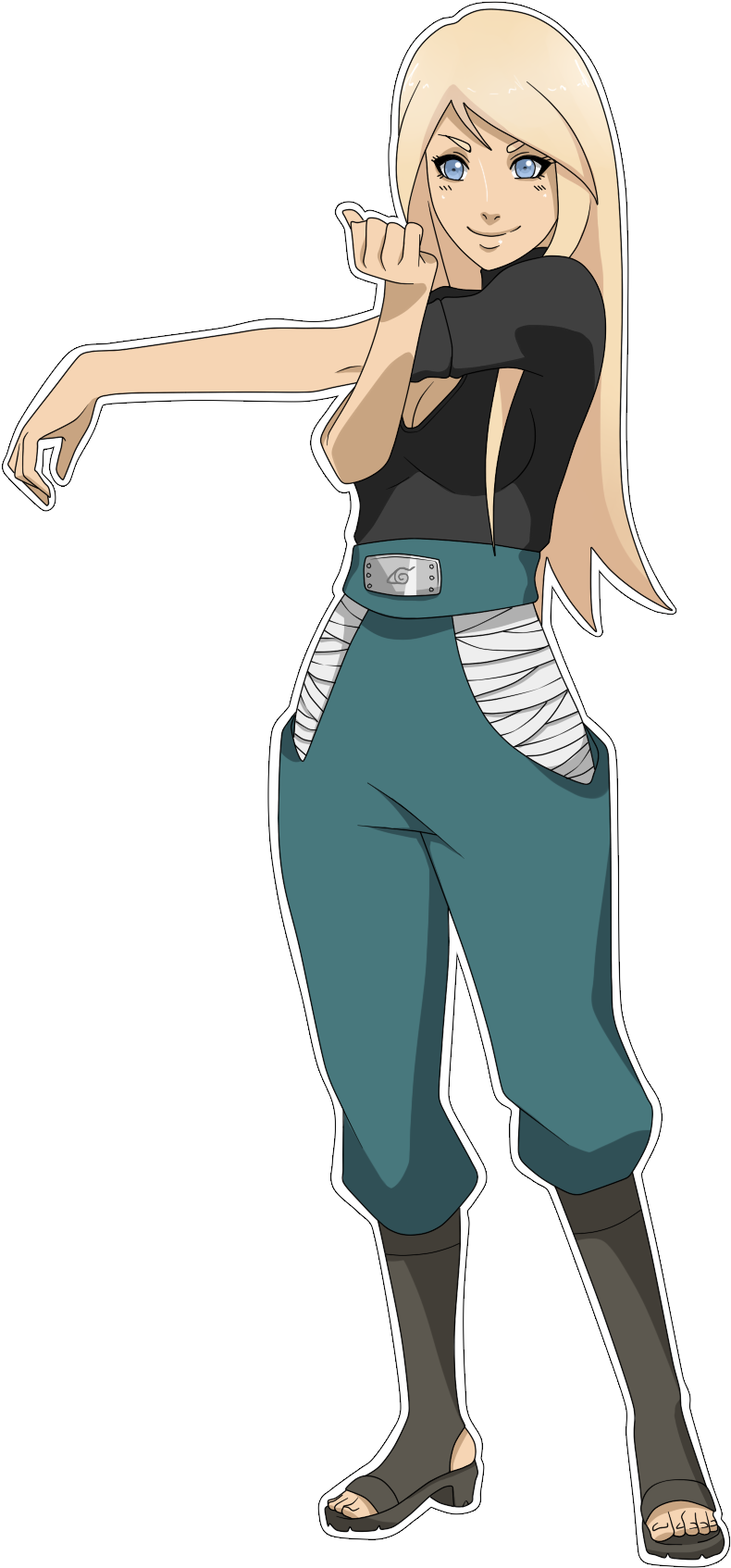 Momoko Kuramoto - Naruto (1000x1888), Png Download