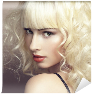 Portrait Of Beautiful Young Blonde Girl Wall Mural - Olaplex (400x400), Png Download