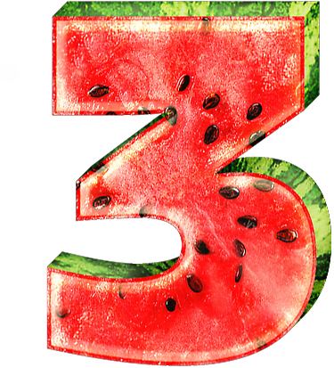 Alfabeto De Sandía - Alfabeto De Sandia (375x413), Png Download