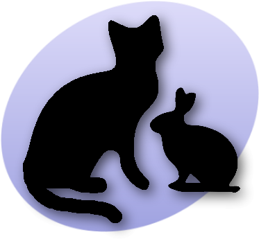 Rabbit&cat3 - Pet (400x360), Png Download