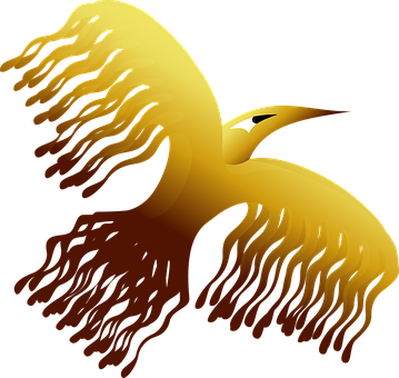 Phoenix Bird Decorative Legend Story Rise - Phoenix Calendar 2018: 16 Month Calendar (359x340), Png Download