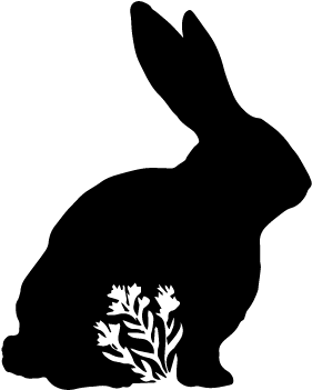 Rabbit Silhouette Png (367x367), Png Download