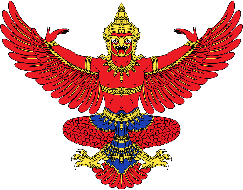 Garuda Emblem Of Thailand - Bandera Y Escudo De Tailandia (550x430), Png Download