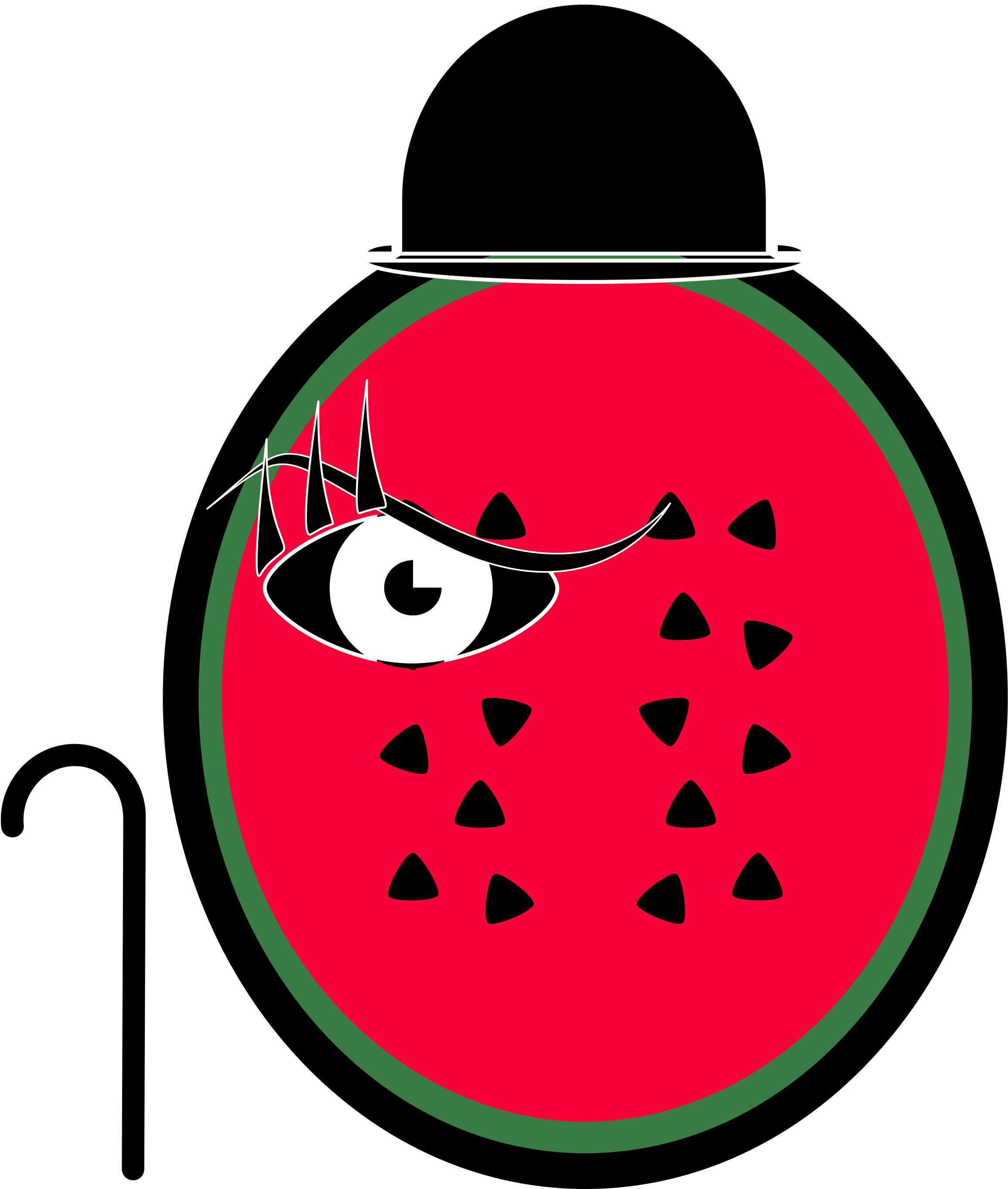 This Free Icons Png Design Of Sandía Suicida (2400x2945), Png Download