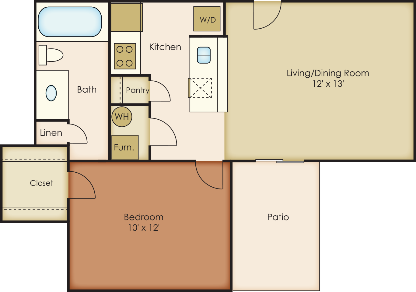 Sandia Floor Plan - New Mexico (1367x959), Png Download