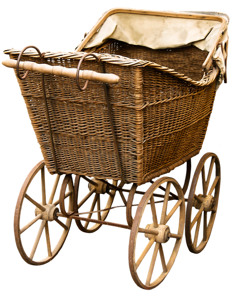Peel N Stick Poster Of Png Old Baby Carriage Nostalgia - Old Baby Carriage (589x720), Png Download