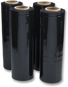 Shrink Wrap 500 X - Black Stretch Film Png (400x400), Png Download