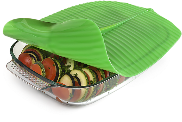 The Silicone Lid Is A Fun, Functional, And Affordable - Charles Viancin Banana Leaf Lid 1401eu Silicone Green (800x800), Png Download