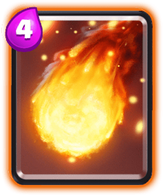 Boule De Feu Clash Royale (350x409), Png Download