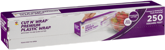 Ahold Cut N' Wrap Premium Plastic Wrap (600x600), Png Download