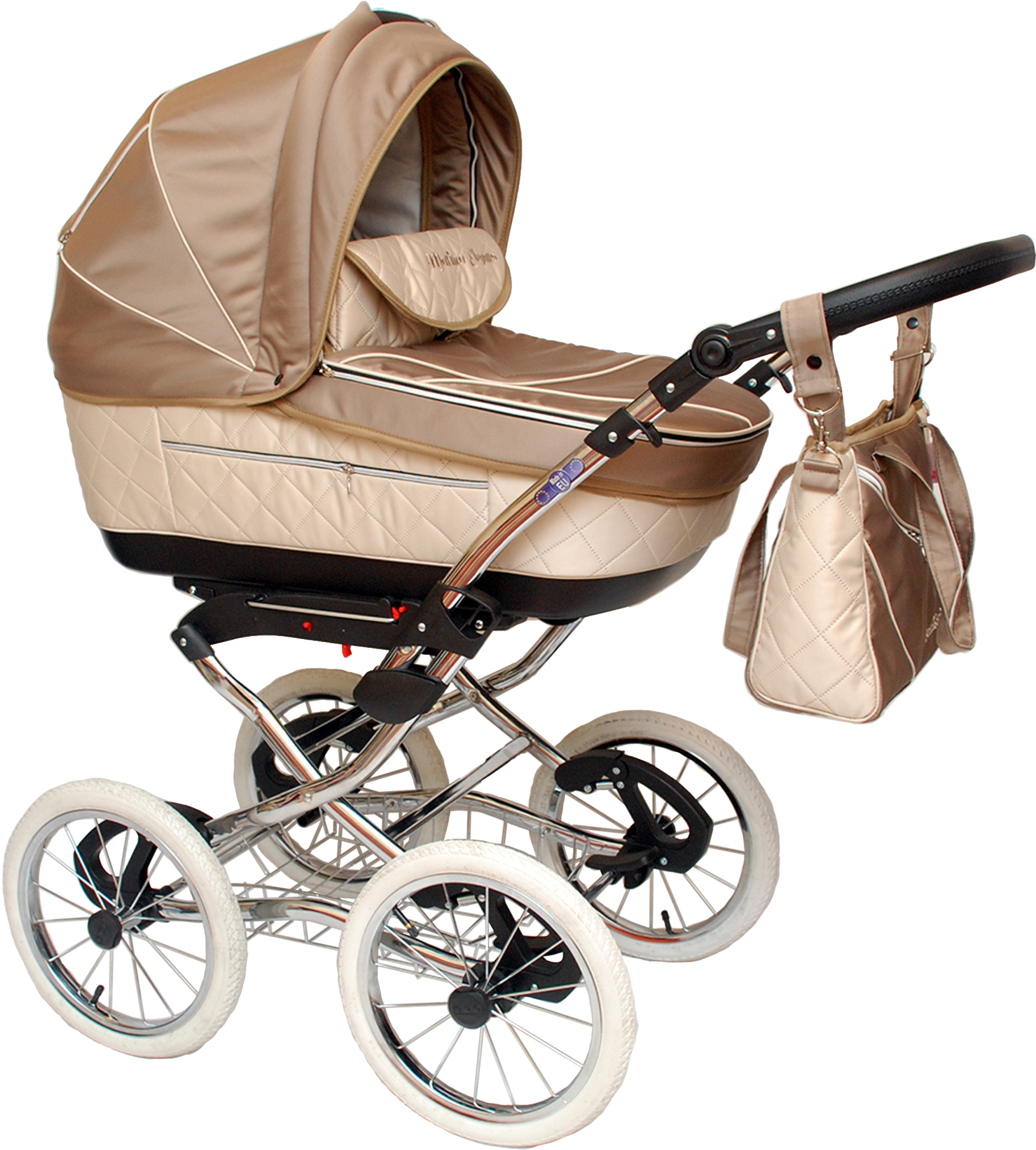 4 Wheel Pram Baby Png Image - Коляски Максима Нью 3 В 1 (1754x1947), Png Download