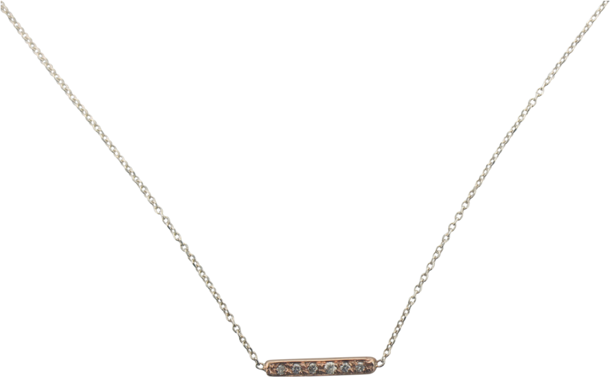 Chloe's Diamond Bar [rose Gold] (1000x750), Png Download