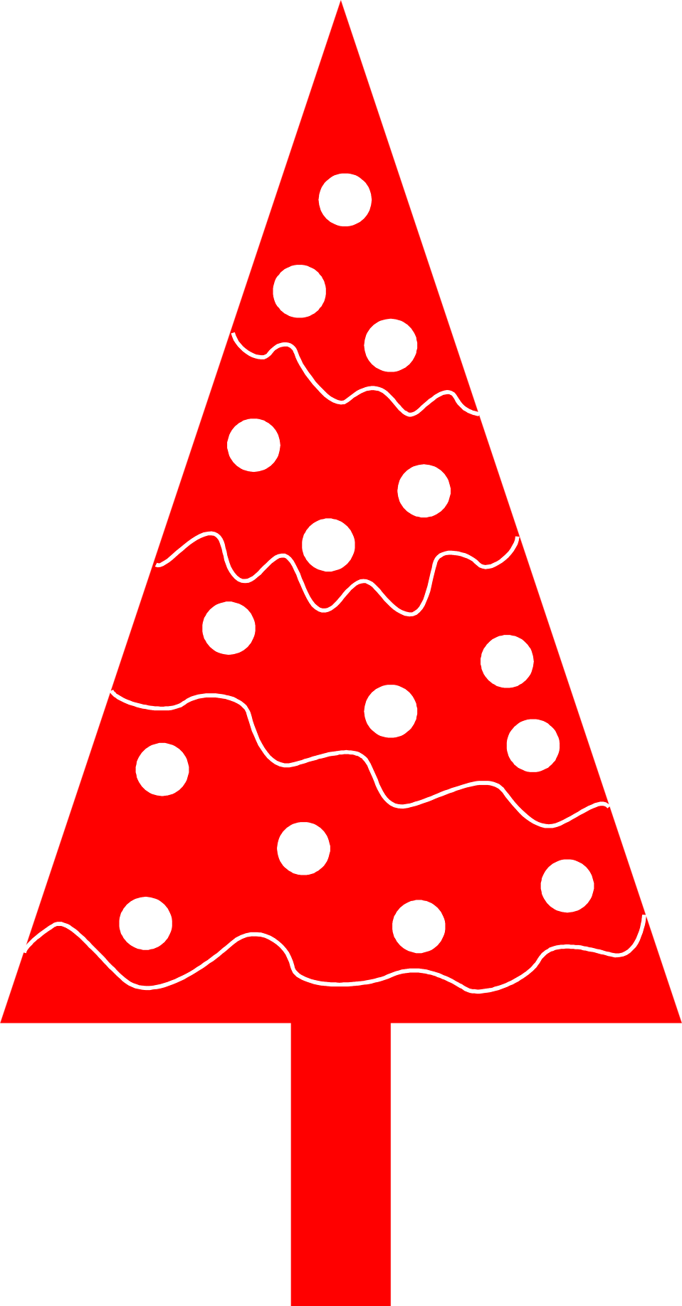 Christmas Tree - Christmas Tree Illustration Free (958x1835), Png Download