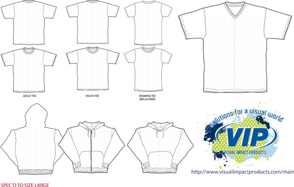Vip T-shirt & Hood Templates - Hooded Sweater Template (600x382), Png Download