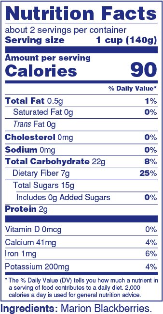 A Truly Oregon Berry, Marion Blackberries Or Marionberries - Navitas Naturals Navitas Organics Acai Powder, 4 Oz. (371x679), Png Download