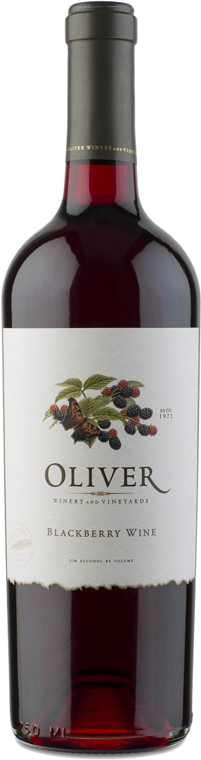 Blackberry - Oliver Blackberry Wine (321x1110), Png Download
