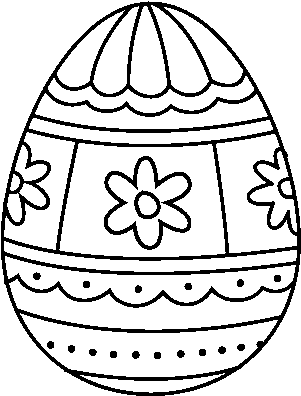 Dibujo De Huevo De Pascua Con Decoraciones Para Colorear - Ous De Pasqua Per Pintar (600x470), Png Download