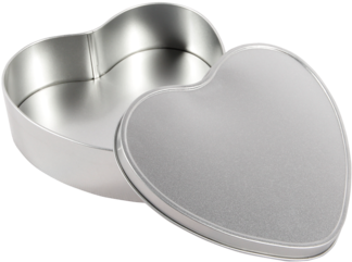Recyclable Tin Plate Heart Shape Empty Tin Plate Metal - Product (350x350), Png Download