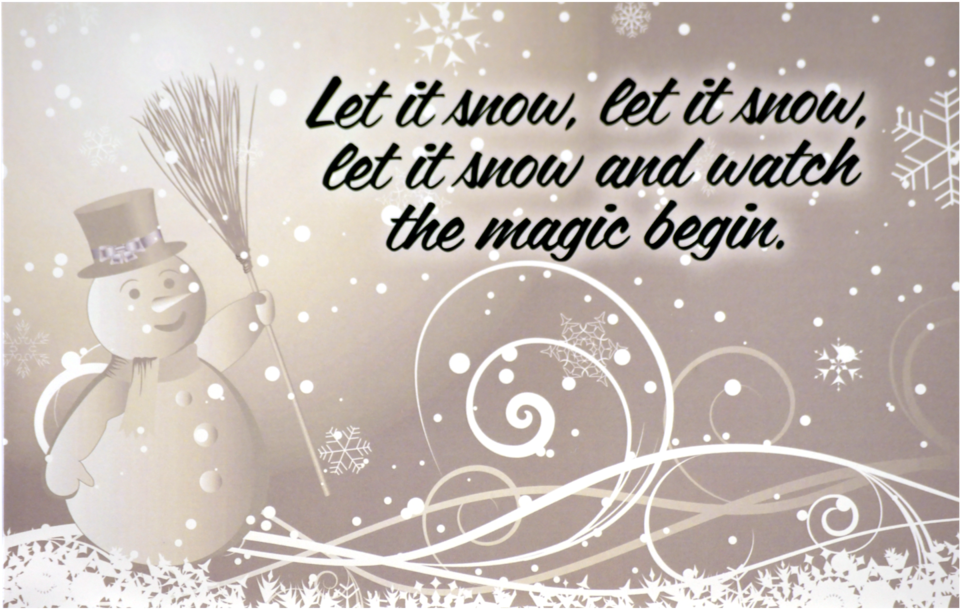 Let It Snow (1000x1000), Png Download